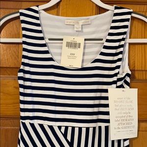Boston Proper Striped Tank Maxi Dress